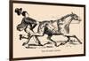 Optical Illusion Puzzle: The Invisible Jockey-null-Framed Art Print