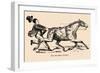 Optical Illusion Puzzle: The Invisible Jockey-null-Framed Art Print