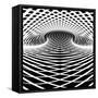 Optical Illusion Vector Background. Op Art.-troyka-Framed Stretched Canvas