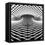 Optical Illusion Vector Background. Op Art.-troyka-Framed Stretched Canvas