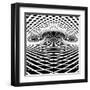 Optical Illusion Vector Background. Op Art.-troyka-Framed Art Print