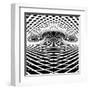 Optical Illusion Vector Background. Op Art.-troyka-Framed Art Print