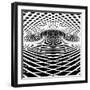 Optical Illusion Vector Background. Op Art.-troyka-Framed Art Print