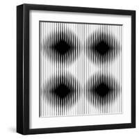 Optical Illusion-traffico-Framed Art Print