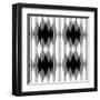 Optical Illusion-traffico-Framed Art Print