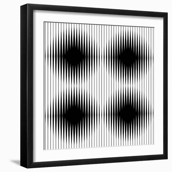 Optical Illusion-traffico-Framed Art Print