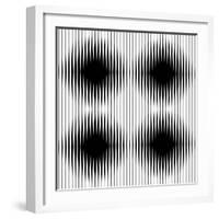 Optical Illusion-traffico-Framed Art Print