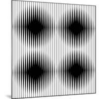 Optical Illusion-traffico-Mounted Art Print