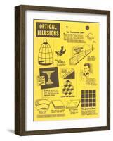 Optical Illusions-null-Framed Art Print