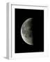 Optical Image of a Waning Half Moon-John Sanford-Framed Photographic Print