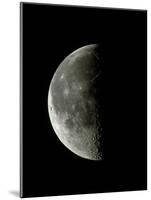 Optical Image of a Waning Half Moon-John Sanford-Mounted Photographic Print