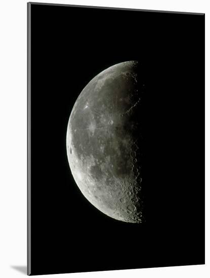 Optical Image of a Waning Half Moon-John Sanford-Mounted Photographic Print