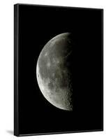 Optical Image of a Waning Half Moon-John Sanford-Framed Photographic Print