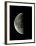 Optical Image of a Waning Half Moon-John Sanford-Framed Photographic Print