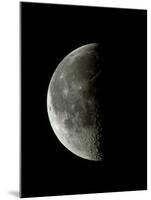 Optical Image of a Waning Half Moon-John Sanford-Mounted Photographic Print