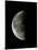 Optical Image of a Waning Half Moon-John Sanford-Mounted Photographic Print