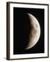 Optical Image of a Waxing Crescent Moon-John Sanford-Framed Premium Photographic Print