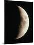 Optical Image of a Waxing Crescent Moon-John Sanford-Mounted Premium Photographic Print