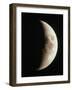 Optical Image of a Waxing Crescent Moon-John Sanford-Framed Photographic Print