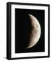 Optical Image of a Waxing Crescent Moon-John Sanford-Framed Photographic Print