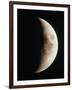 Optical Image of a Waxing Crescent Moon-John Sanford-Framed Photographic Print