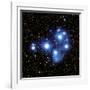 Optical Image of the Pleiades Star Cluste-Celestial Image-Framed Photographic Print