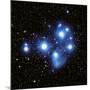 Optical Image of the Pleiades Star Cluste-Celestial Image-Mounted Photographic Print
