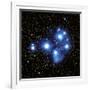 Optical Image of the Pleiades Star Cluste-Celestial Image-Framed Photographic Print