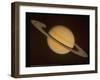 Optical Pictures Taken by Voyager 1 of Planet Saturn-null-Framed Photographic Print