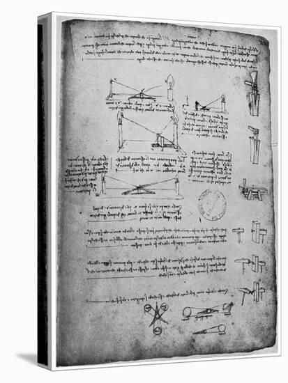 Optical Studies, Late 15th or Early 16th Century-Leonardo da Vinci-Stretched Canvas