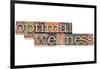 Optimal Wellness-PixelsAway-Framed Art Print