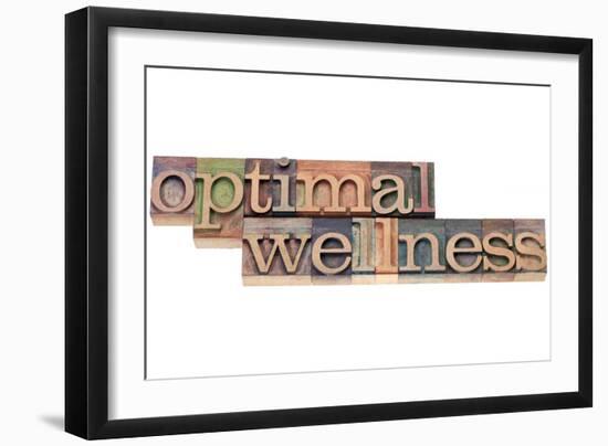 Optimal Wellness-PixelsAway-Framed Art Print