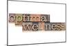 Optimal Wellness-PixelsAway-Mounted Art Print