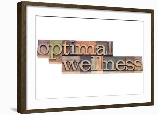 Optimal Wellness-PixelsAway-Framed Art Print