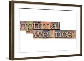 Optimal Wellness-PixelsAway-Framed Art Print