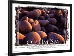 Optimism-null-Lamina Framed Art Print