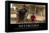 Optimismo. Cita Inspiradora Y Póster Motivacional-null-Framed Stretched Canvas