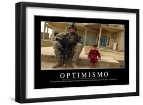 Optimismo. Cita Inspiradora Y Póster Motivacional-null-Framed Photographic Print