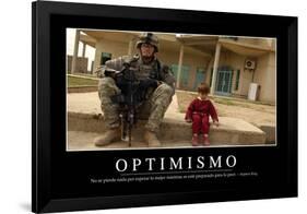 Optimismo. Cita Inspiradora Y Póster Motivacional-null-Framed Photographic Print