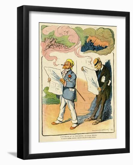 Optimist, Pessimist-Lucien Metivet-Framed Art Print