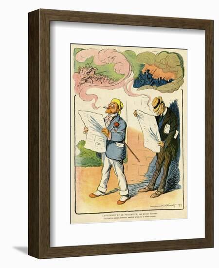 Optimist, Pessimist-Lucien Metivet-Framed Art Print