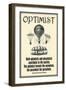 Optimist-null-Framed Art Print