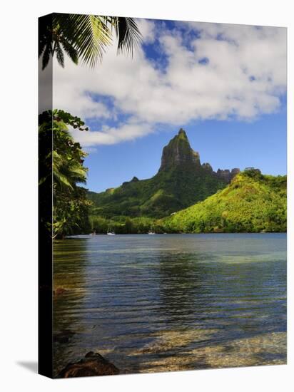 Opunohu Bay and Mount Mauaroa, Moorea, French Polynesia, South Pacific Ocean, Pacific-Jochen Schlenker-Stretched Canvas