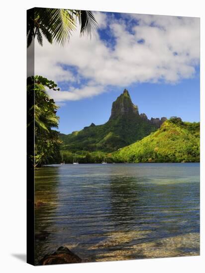 Opunohu Bay and Mount Mauaroa, Moorea, French Polynesia, South Pacific Ocean, Pacific-Jochen Schlenker-Stretched Canvas