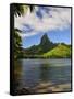 Opunohu Bay and Mount Mauaroa, Moorea, French Polynesia, South Pacific Ocean, Pacific-Jochen Schlenker-Framed Stretched Canvas