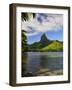 Opunohu Bay and Mount Mauaroa, Moorea, French Polynesia, South Pacific Ocean, Pacific-Jochen Schlenker-Framed Photographic Print