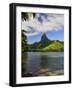 Opunohu Bay and Mount Mauaroa, Moorea, French Polynesia, South Pacific Ocean, Pacific-Jochen Schlenker-Framed Photographic Print