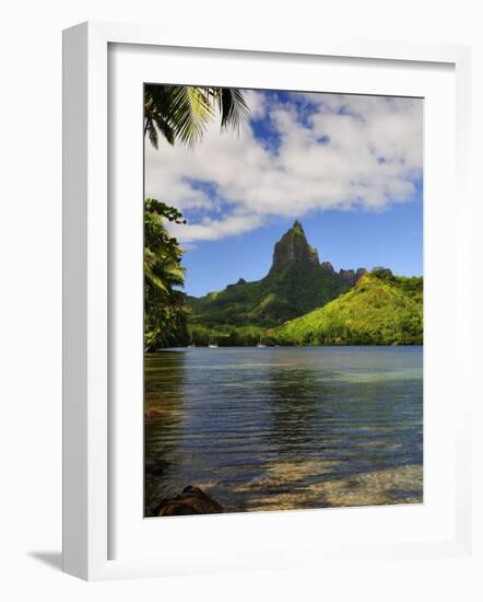 Opunohu Bay and Mount Mauaroa, Moorea, French Polynesia, South Pacific Ocean, Pacific-Jochen Schlenker-Framed Photographic Print