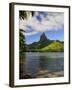 Opunohu Bay and Mount Mauaroa, Moorea, French Polynesia, South Pacific Ocean, Pacific-Jochen Schlenker-Framed Photographic Print