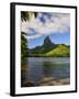 Opunohu Bay and Mount Mauaroa, Moorea, French Polynesia, South Pacific Ocean, Pacific-Jochen Schlenker-Framed Photographic Print